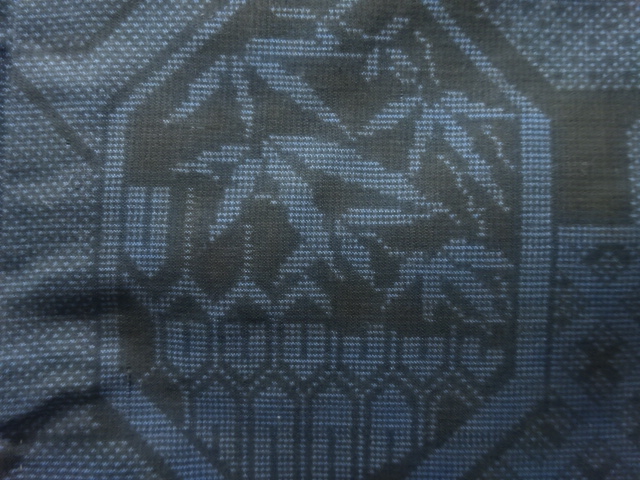 JAPANESE KIMONO / ANTIQUE KIMONO / SILK / DORO OSHIMA TSUMUGI (5 maruki) / WOVEN BAMBOO RASS
